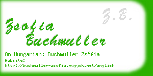 zsofia buchmuller business card