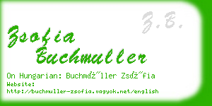 zsofia buchmuller business card